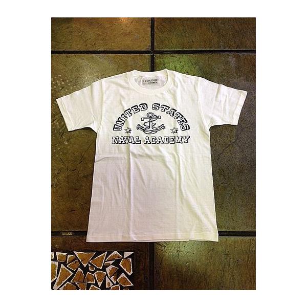 ウエアハウス/WAREHOUSE × U.S.NAVAL ACADEMY Tシャツ NATS-15SS008 クルーネック半袖T UNITED STATES NAVAL ACADEMY WH