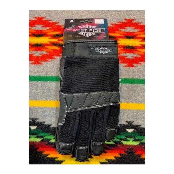 ウエストライド/WESTRIDE グローブTEXTILE GLOVE SOLID BLK
