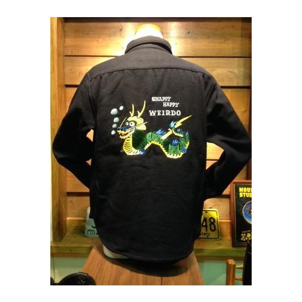 ウィアード/WEIRDO シャツ WRD-18-AW-20 SNAPPY HAPPY WEIRDO - CPO SHIRTS NVY