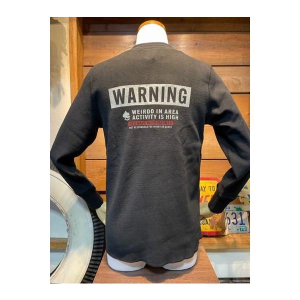 ウィアード/WEIRDO サーマル WRD-22-AW-19 WARNING - L/S T-SHIRTS BLK