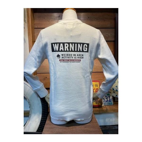 ウィアード/WEIRDO サーマル WRD-22-AW-19 WARNING - L/S T-SHIRTS WH