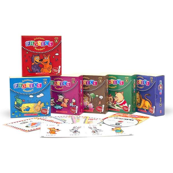 Scholastic Phonics Readers Level A~F (CD included) 6-piece