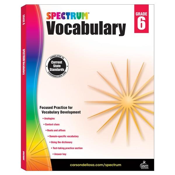 Spectrum Vocabulary Grade 6: Volume 89 (Paperback)