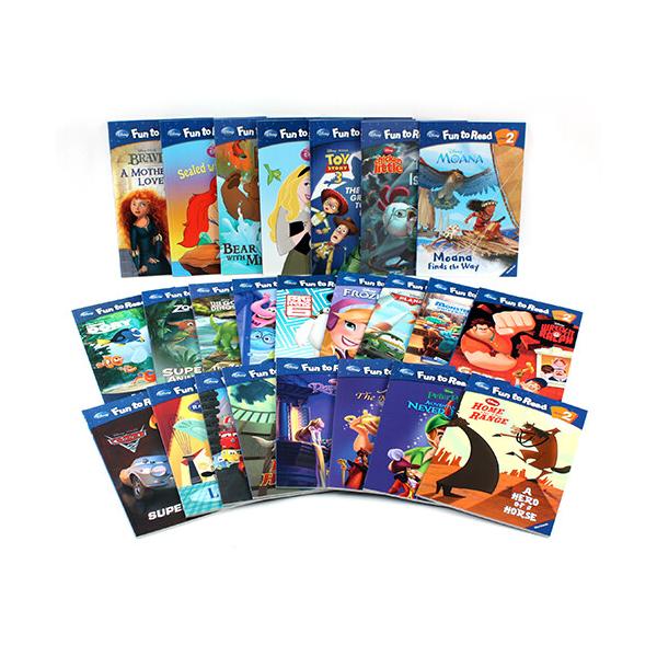 Disney Fun to Read Level 2 Book Full Set (25 types) (Paperback