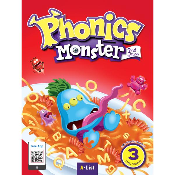 Phonics Monster 3 : Student Book, 2/E (with App) 「Phonics Readers, Board Game, QRコード」