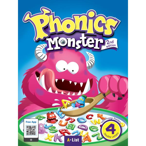 Phonics Monster 4 : Student Book 2/E (with App) 「Phonics Readers, Board Game, QRコード」
