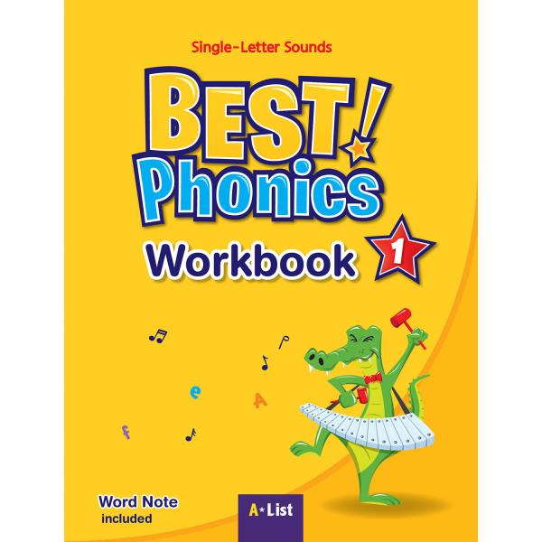 BEST Phonics 3 4 5 テキスト ワークブック 6冊セット Best Phonics 1 : Single-Letter Sounds (Workbook) A List : 心の