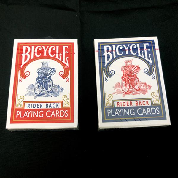 【1個あたり約535円（税抜）！】手品用トランプの王様「バイスクル」（ポーカーサイズ、青・赤バック各1個セット）【まとめ買い】【おすすめ手品用品】