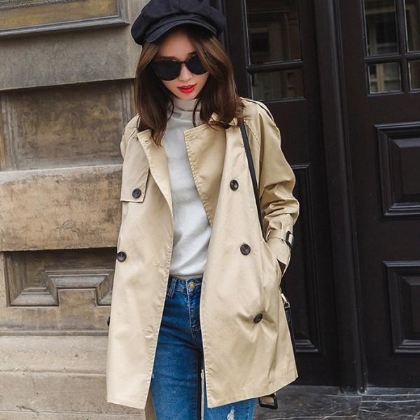 スプリングコート レディース ショート丈 トレンチコート コート 春アウター キレイめ Ol 通勤 カジュアル 19年 春新作 Buyee Buyee 日本の通販商品 オークションの代理入札 代理購入