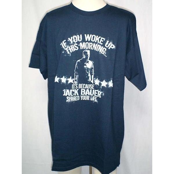 24 ジャックバウアー tシャツ ドラマ ムービーT アメリカ 24 トゥエンティフォー If You Woke Up This Morning Tシャツ TV