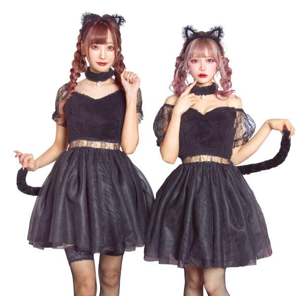 公式】レビュー特典【コスプレ ハロウィン 黒猫】 HW