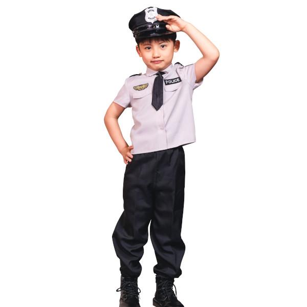 グレイポリスパンツ キッズ 警察官 警官 コスプレ 仮装 ハロウィン 