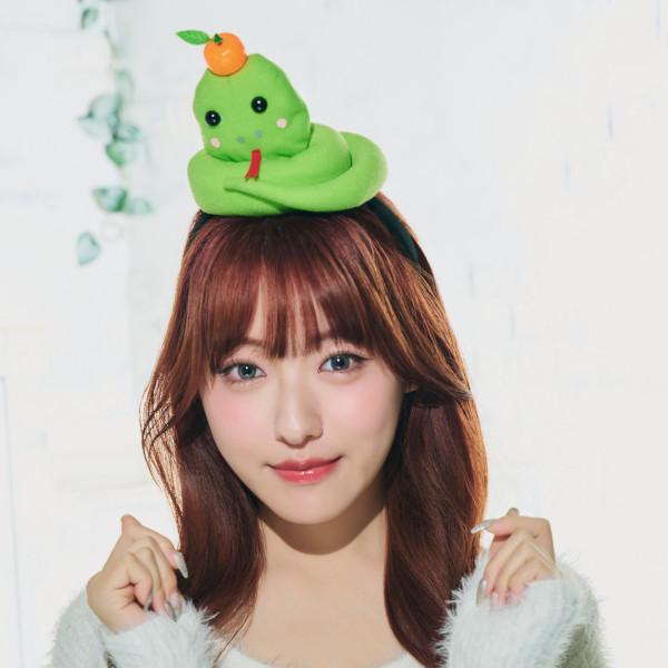 のっかりへびカチューシャ ヘビ 蛇 かぶりもの ヘアアクセサリー