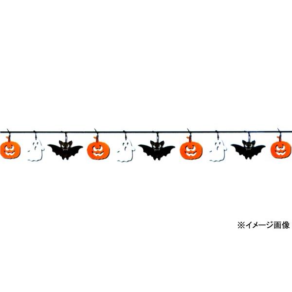 フェルト製ハロウィンバナー W180×H15cm パンプキン 吊り飾り