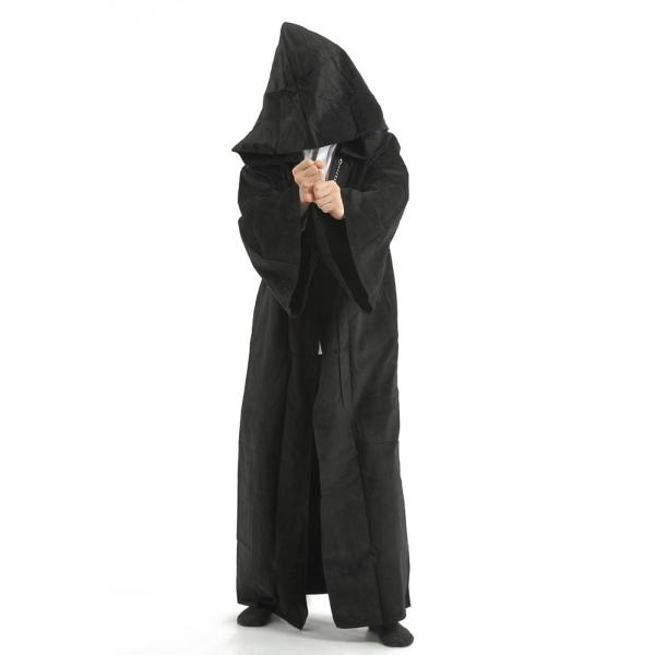 奉仕品 スーパーナイトローブ XL 長身用 ハロウィン 仮装 コスプレ 衣装 マント 黒 シス 対応 大人用 返品不可