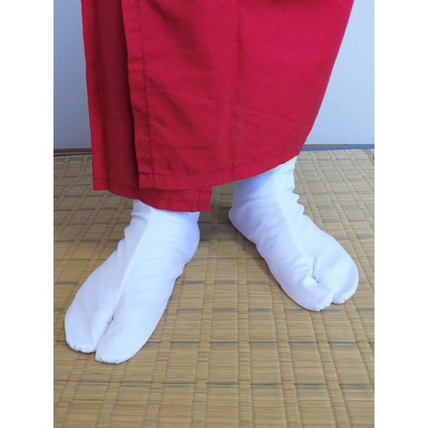 白足袋 Mサイズ 24cm〜26cm対応 足袋 かかとファスナー仕様