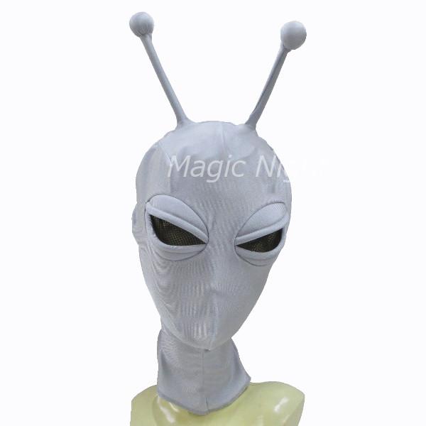 奉仕品 宇宙人マスク 被り物 かぶりもの エイリアン コスプレ 仮装 