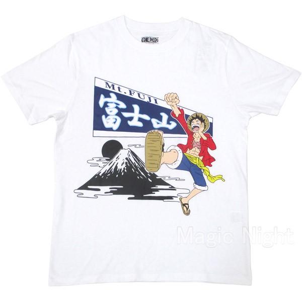 One Piece ルフィ 富士山 Tシャツ 白 Op30wh コスプレ衣装専門店マジックナイト 通販 Yahoo ショッピング