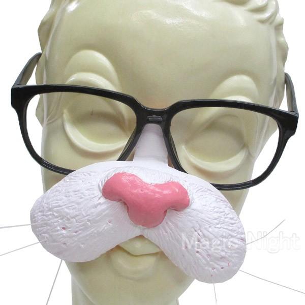 あにまる鼻メガネ ねこ 白 アニマル 変装 めがね Os コスプレ衣装専門店マジックナイト 通販 Yahoo ショッピング