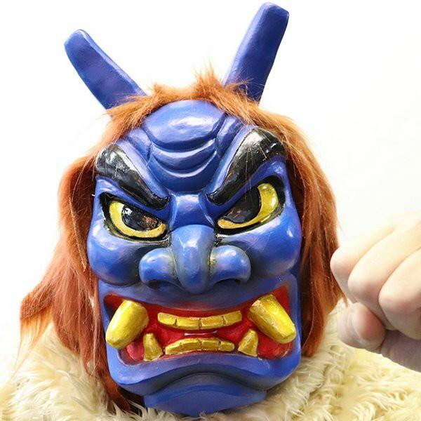 フェイスマスク なまはげ 赤青セット 頭髪付き ゴム製 お面 仮面 マスク 節分 豆まき 鬼 Buyee Buyee 日本の通販商品 オークションの代理入札 代理購入