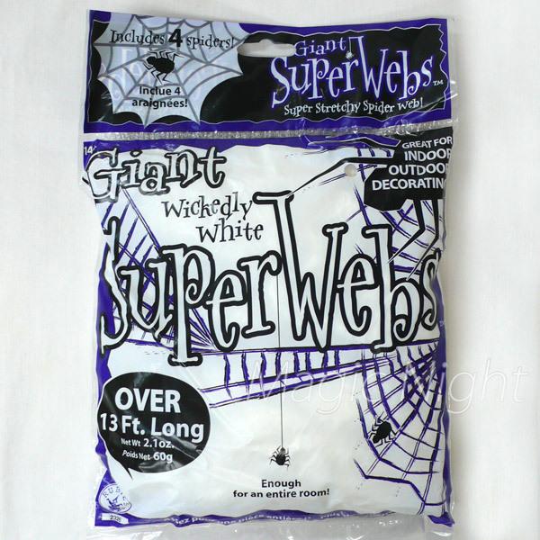 クモの巣 白 60g スパイダーウェブ ホワイト ハロウィン 装飾