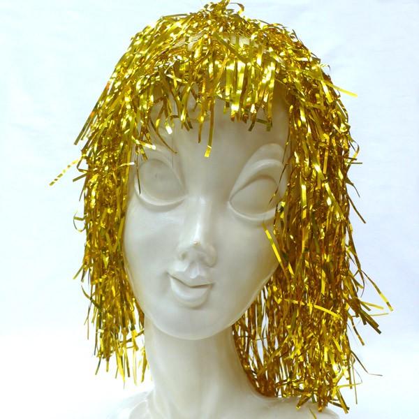 メタリックティンセルウィッグ ゴールド ハロウィン 仮装 ウィッグ 金色 かつら 変装 グッズ Rb コスプレ衣装専門店マジックナイト 通販 Yahoo ショッピング