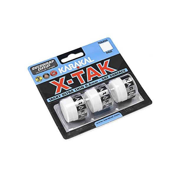 KARAKAL(カラカル) グリップ 全ラケットスポーツ対応 X-TAK GRIP KA701 白３巻き入り