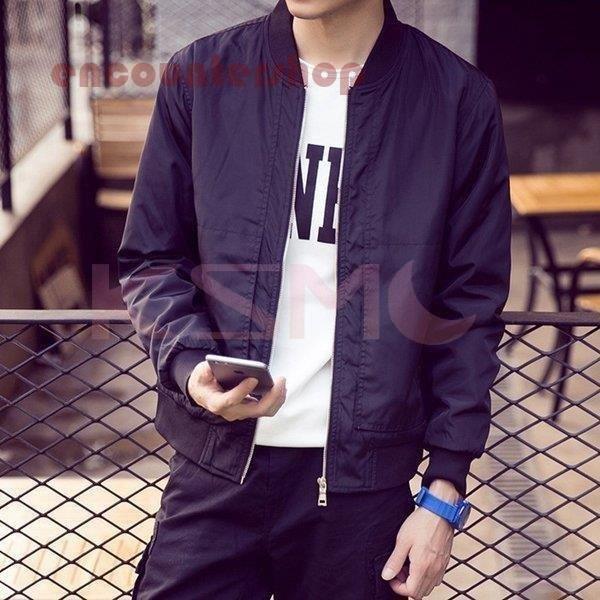 柔らかい メンズ ジャケット 春アウター メンズ 大きいサイズ ブルゾン ブルゾン 新作登場 フライトジャケット ストレッチトップス ゆったり メンズ Ma 1ジャケット 無地 コート 春アウター 大きいサイズ 春 メンズ コート アウター
