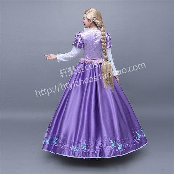 Wl457 ディズニー映画ラプンツェルの大人用ドレス コスチューム ハロウィン 衣装 ラプンツェル 大人 衣装 大人 レディース 女性用 衣装 ドレス 女性用 キャラクター 仮装 Xrx E Magokoro