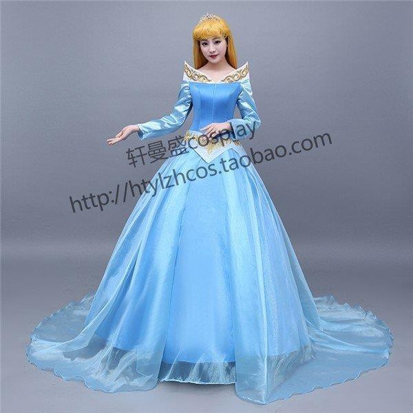 Wl450ハロウィン ディズニー オーロラ姫 プリンセス レディース コスプレ コスプレ 衣装 大人 Xrx E Magokoro ディズニー コスチューム 眠れる森の美女 女性用 レディース ドレスブルー