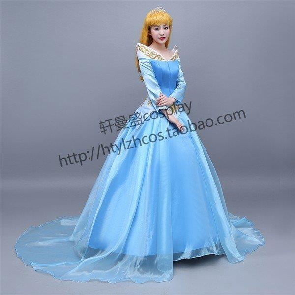 Wl450ハロウィン ディズニー オーロラ姫 プリンセス レディース コスプレ コスプレ 衣装 大人 Xrx E Magokoro ディズニー コスチューム 眠れる森の美女 女性用 レディース ドレスブルー