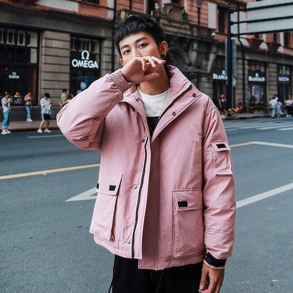 新発売の メンズ ダウンジャケット ショートコート カッコイイ 冬 厚手 防風 防寒 ゆったり ファスナー ダウンコート コート アウター