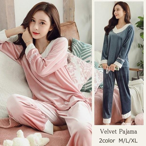 パジャマ ルームウェア レディース 冬 もこもこ パジャマ 長袖 Vネックパジャマ ルームウェア 上下セット ベルベット 厚手 暖かい パジャマ 部屋着 可愛い Buyee Buyee Jasa Perwakilan Pembelian Barang Online Di Jepang