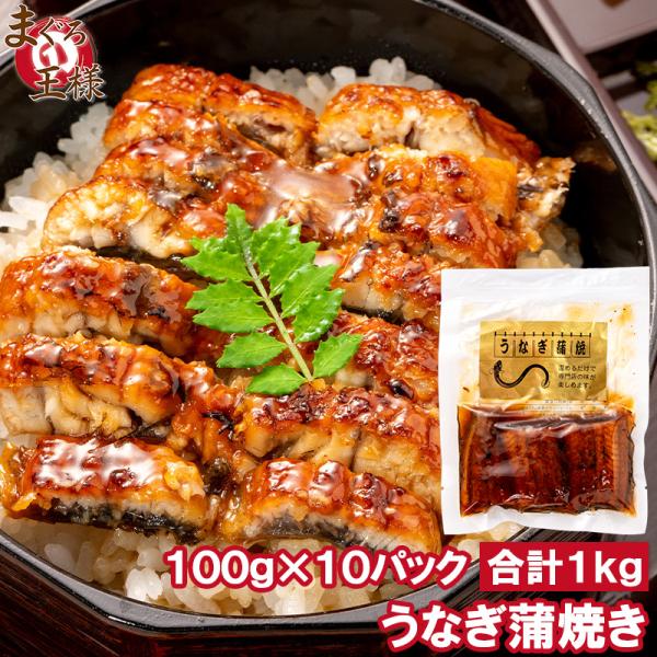 うなぎ蒲焼き 100g ×10パック 合計1kg うなぎ 鰻 ウナギ 土用の丑 うな丼 うな重 ひつまぶし カット済み 個包装 食べきりサイズ ギフト 豊洲市場