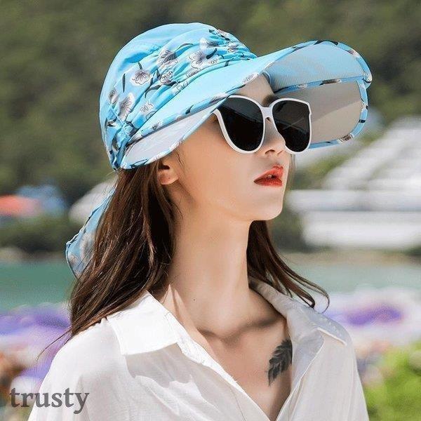 帽子 つば広帽子 レディース 両面帽子 キャップ ストライプ柄 綿 折りたたみ キャべリン Uv 日よけ 春 夏 代 30代 40代 Xrxc Mahalo Shop 通販 Yahoo ショッピング
