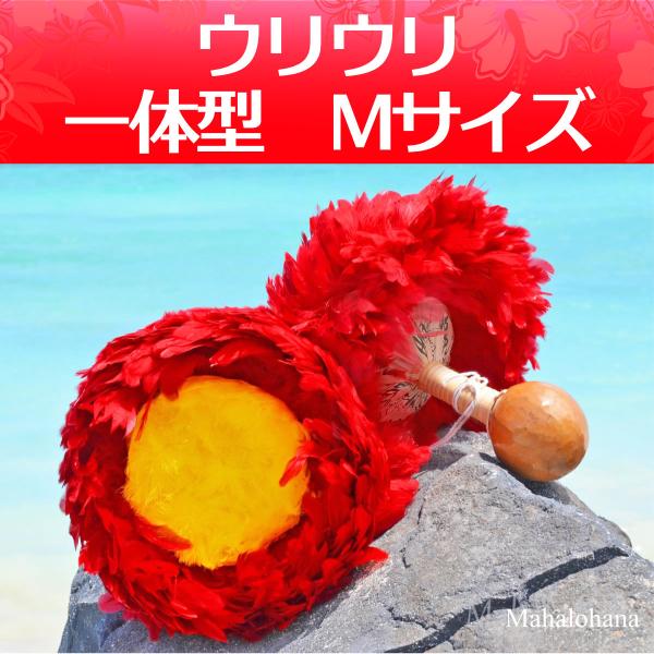 ハワイアン フラダンス 楽器 ウリウリ 一般サイズ Mサイズ 一体型 ペア