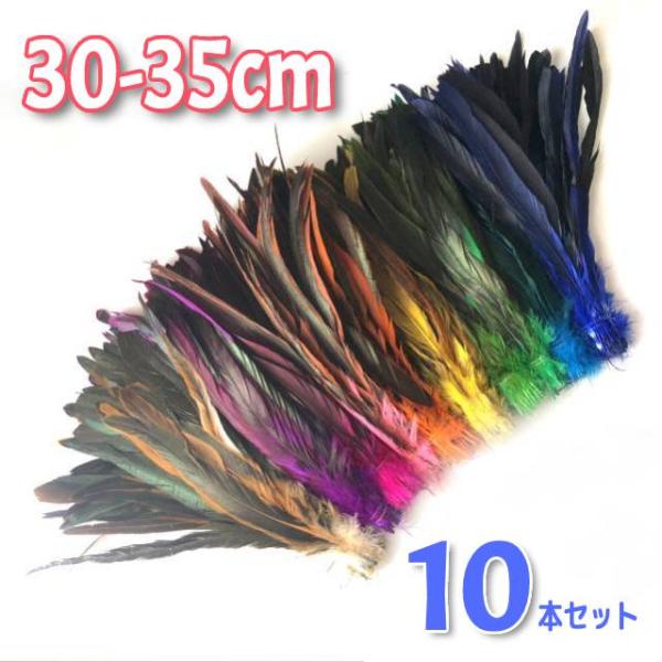 ナチュラル ロングフェザー  30-35cm サンバ バレエ サルサ  ヒップベルト ヘッドドレス パーティー 演出 インテリア ディスプレイ 手芸