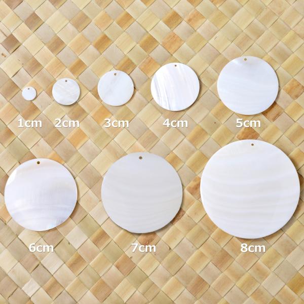 白蝶貝 2cm MOP 10個セット パール シェル タヒチアンダンス オリタヒチ ネックレス ヒップベルト ヘッドドレス 貝 装飾 飾り