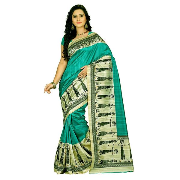 【クリーニング済】サリー　民族衣装 送料無料 サリー 民族衣装 デコレーション布 インド 更紗柄刺繍