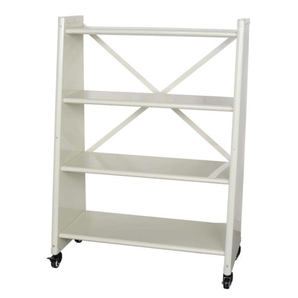 _g@4 tier tapered metal shelf 116-323 Ivory