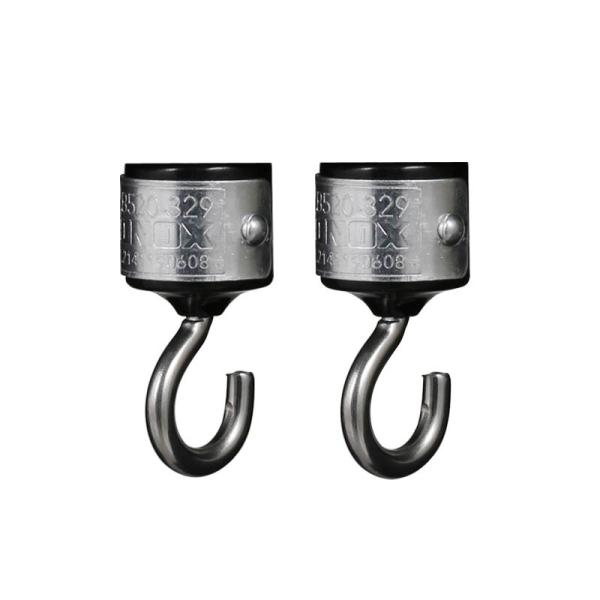 _g Magnetic hook set of 2 }Olbg@tbN B520-329 Black