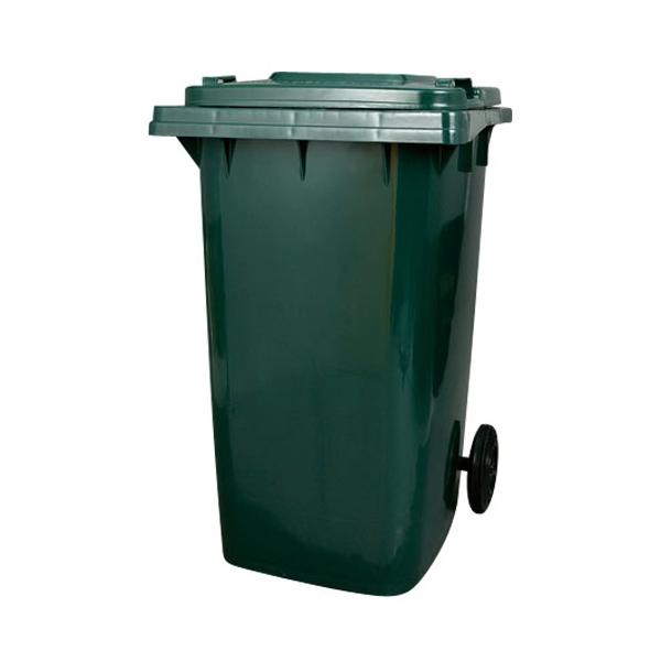 PLASTIC TRASH CAN 240L GREEN