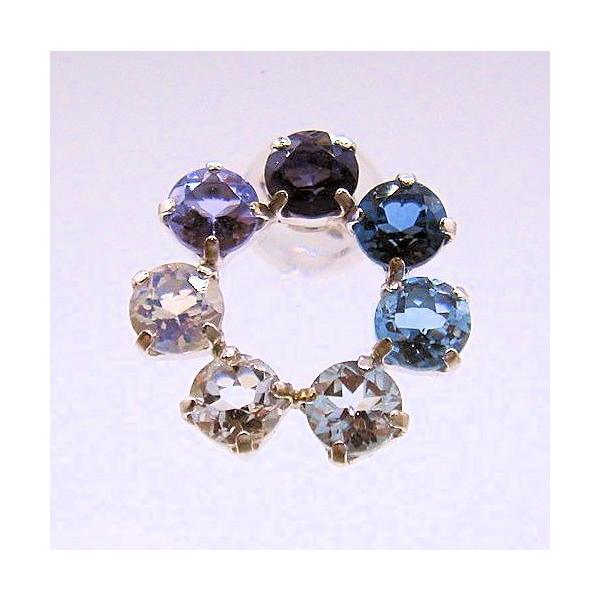 ピアス K18 PG 紫色石 フック 1.03g