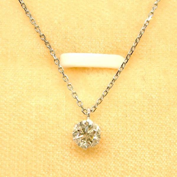 PN529:Pt ダイヤ プチタイプネックレス【鑑別書付】 : マホガニー