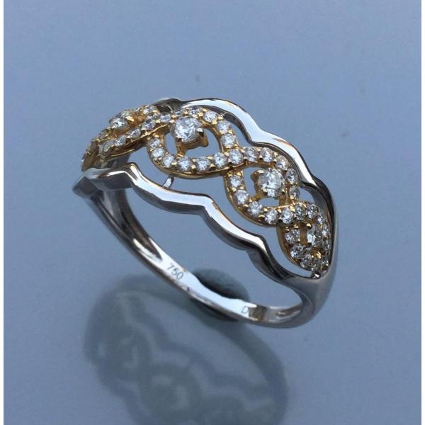 K18WG ダイア　リング R868:K18WG ダイヤ リング （#13） : マホガニーホール Yahoo!店