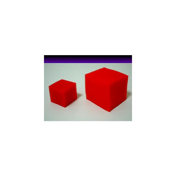 JMA製マジック用スポンジキューブ大の単品販売です。（穴付）　８０mm　（日本 JMA製）※素材販売ですので説明書はありません。スポンジボール系マジックの基本的な使い方をご存知ない方は、説明書付きのセット商品をお求め下さい。