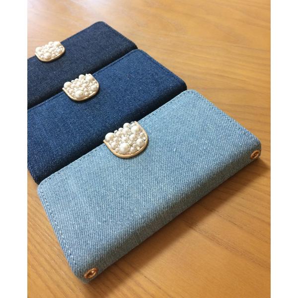 Apple Iphonese 5s 5 ケース 手帳型 デニム カバー ストラップ 鏡付き ミラー おしゃれ 可愛い チェーン ブルー ネイビー ビジューパール Buyee Buyee Japanese Proxy Service Buy From Japan Bot Online