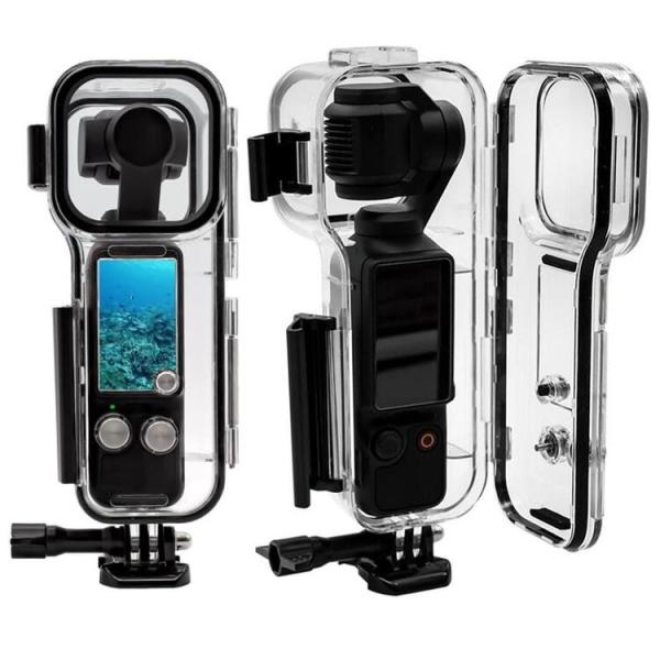 あ*ん様 DJI Osmo poket初代 防水ケース付き DJI Osmo Pocket 3用 PC素材 防水ケース アダプタ ネジ 3点
