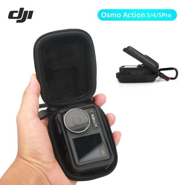 Action 5 Pro/4/3対応 アクションカメラ フレーム付けたまま収納可能 保護ケース ファイスナー コンパクト カメラレンズ保護 EVA黒