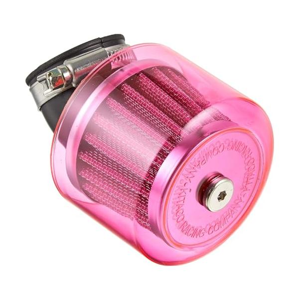 他サイト： キタコ(KITACO) スーパーパワーフィルター クリアピンク φ35 ワープ45° 汎用 515-0800356の商品画像